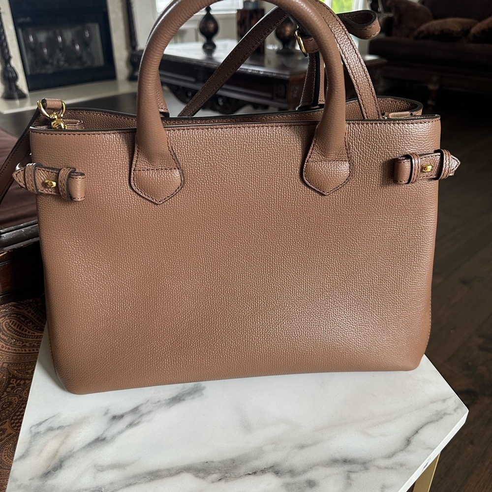Burberry Dark Sand Banner Bag - Picture 3 of 13